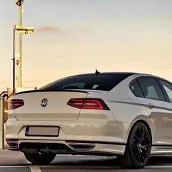 For VW Passat B8 2015-2019 Car Rear Trunk Lip Boot Cover Rear Roof Spoiler Wing Car Rear Trunk Roof Lip Spoiler Cap Bodykit