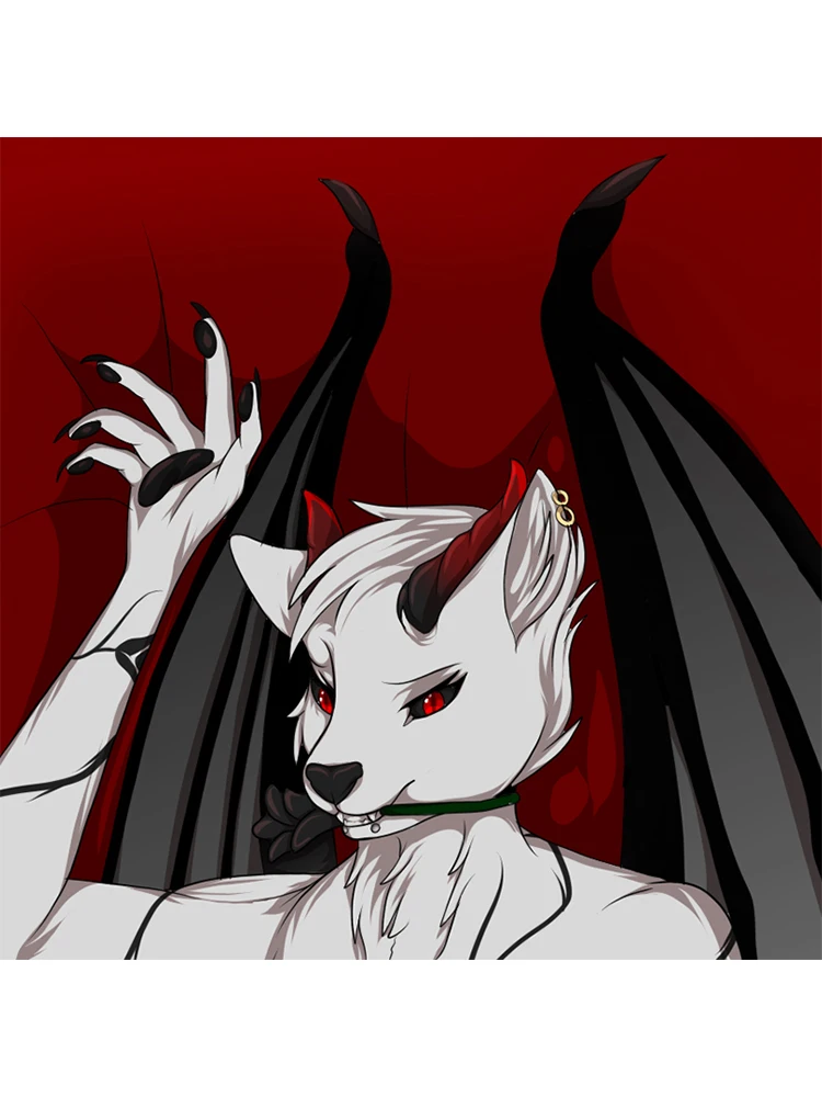 Dakimakura Anime Custom Demon Wolf/Lucifer Pillow Cover Double-sided Print 2WAY Life-size Pillowcase Gifts