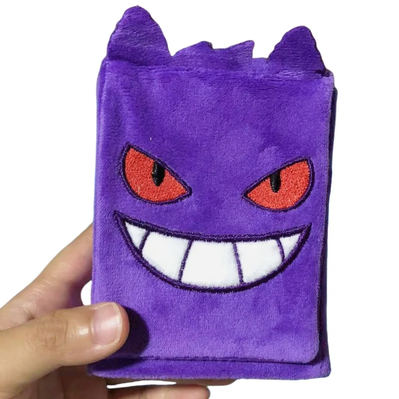 Gengar Piplup Charjabug Psyduck Card Case Diy PTCG Plush Series Action Toy Figures Anime Game Collection Storage Box Gift Friend