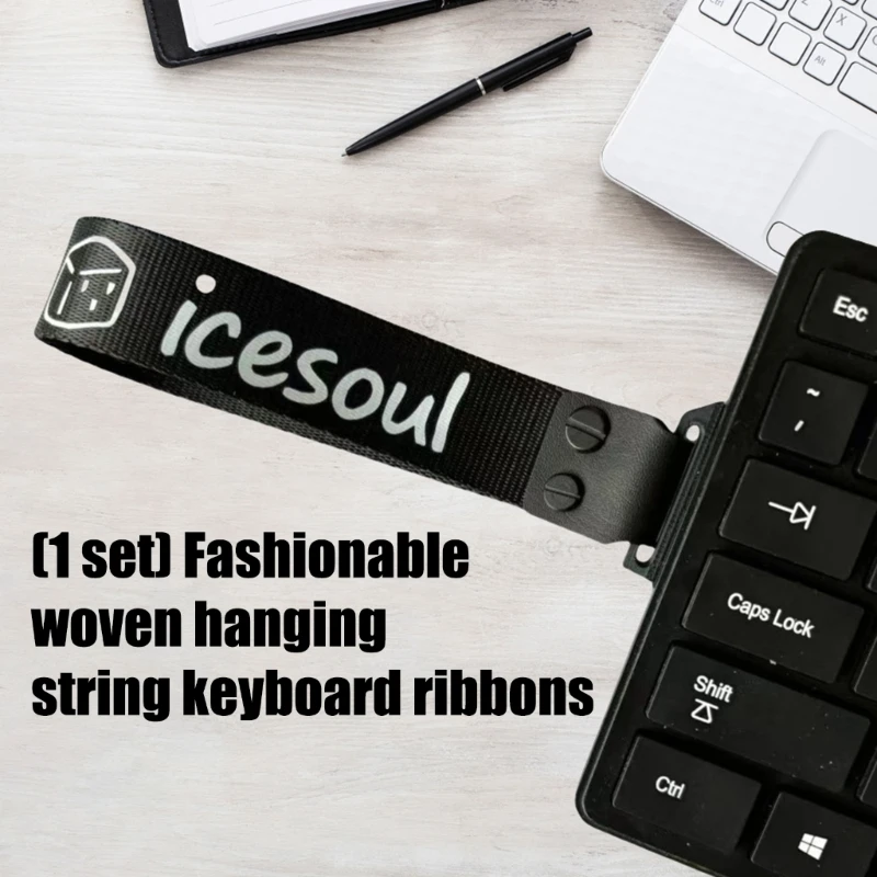  Colorful Woven Keyboards Wrist Strap Cord Elastic AntiSlip Wristband Lanyard