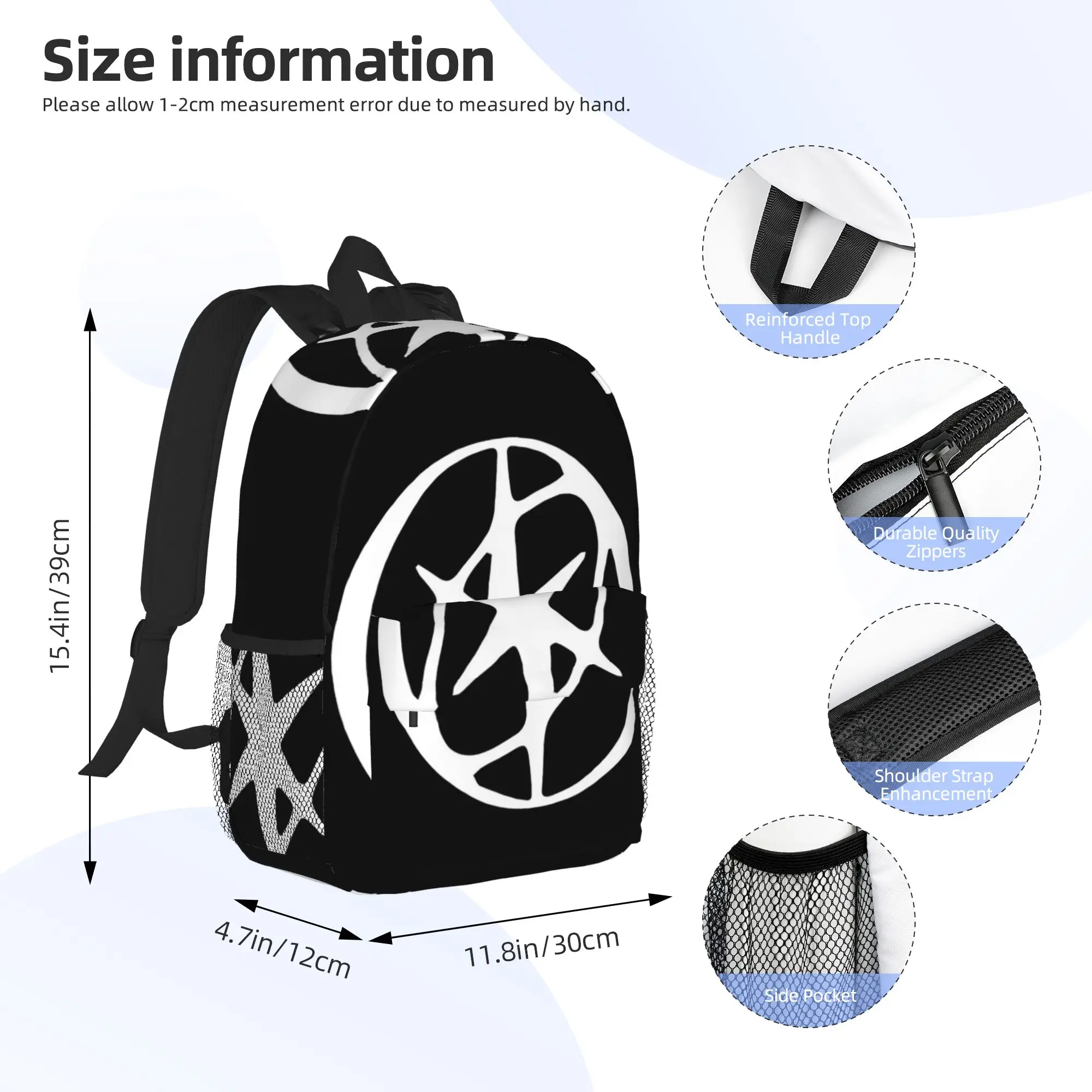 Everything's Gnarly Katseye Logo Backpack Hot Sale Daypack Large Capacity Boy Girl BookBag Shoulder Bag for Men Women School Bag