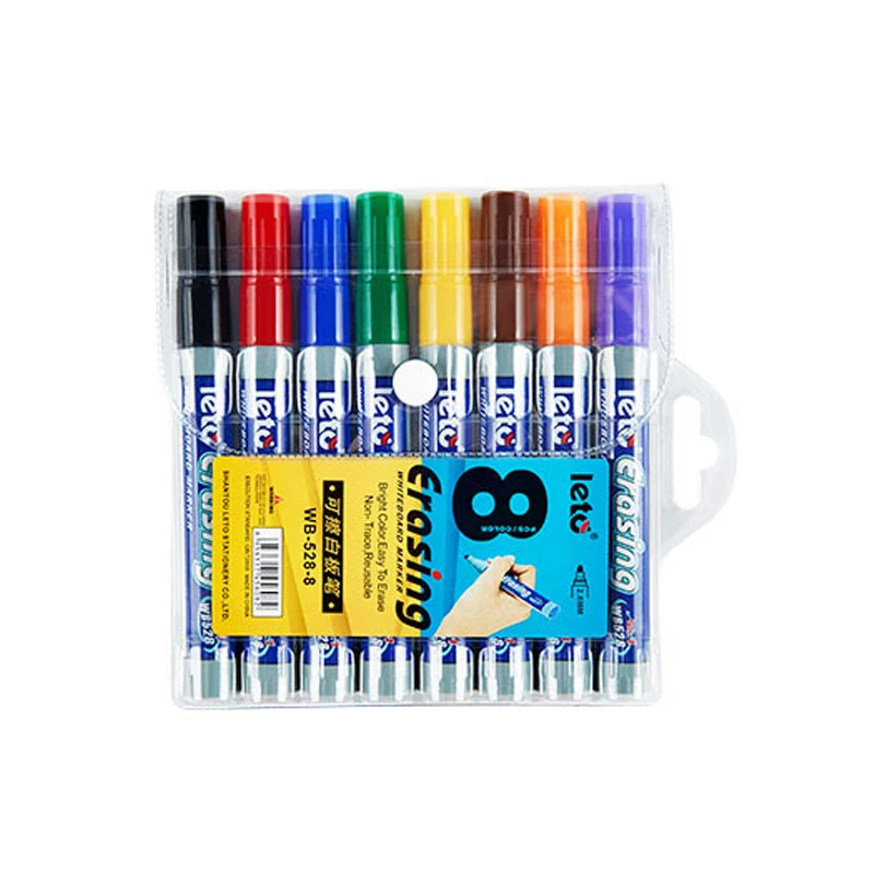 8/12 Colors Dry Erase Markers,Low-Odor 2.8mm Tip Whiteboard Markers,Pens For School,Office,Home Classroom Supplies