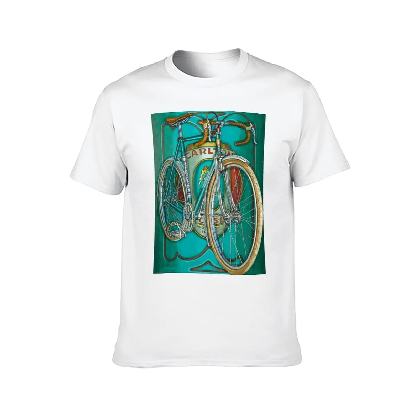 Aqua Carlton Fixed T-Shirt man tshirt cotton t shirts high quality T-Shirt