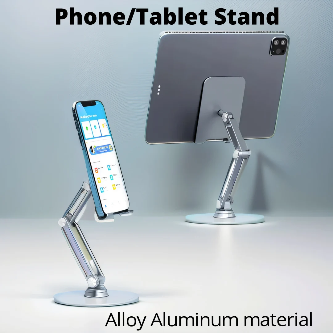 Rotatable Metal Tablet  Stand Holder Aluminum Alloy Support Cellphone Bracket Accessories for Pad iPad Xiaomi Pro iPhone Samsung