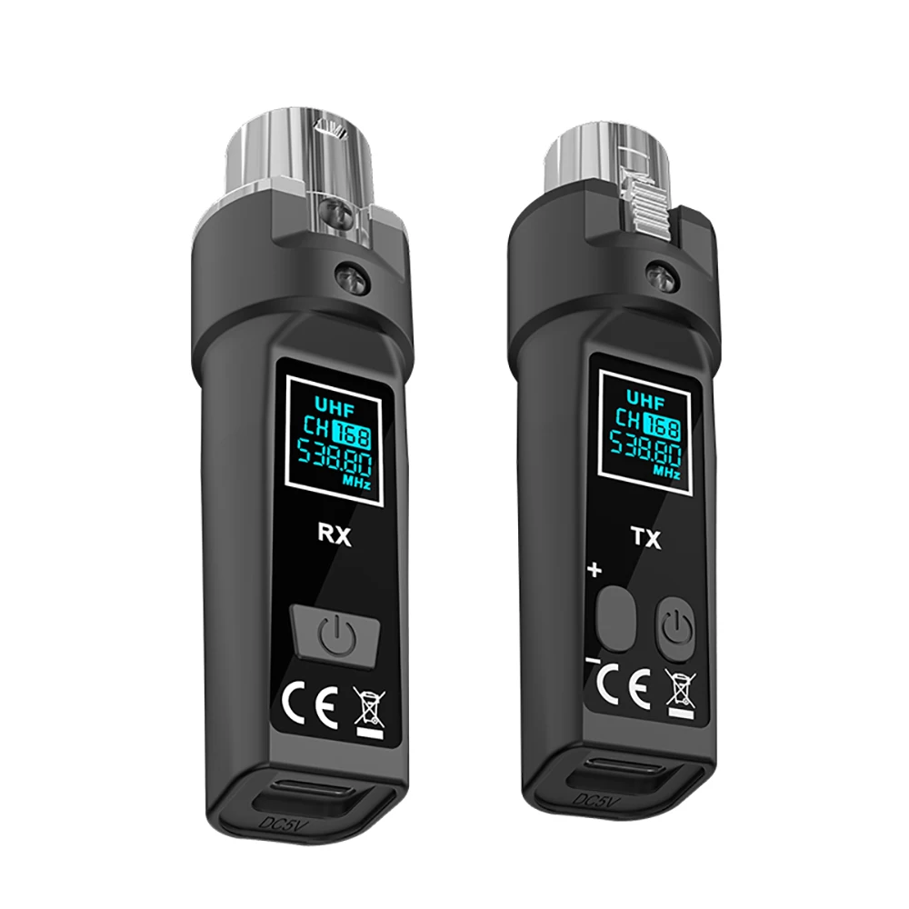2.4G XLR Adapter Systeem DGNOG Draadloze Microfoon Zender Ontvanger Systeem voor Dynamische Microfoon Audio Mixer PA Systeem Gitaar