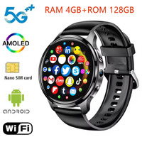 P68 Smartwatch 4G Android Men's 466x466 500W Dual Camera Heart Rate Monitor GPS WIFI 4GB+128GB Bluetooth