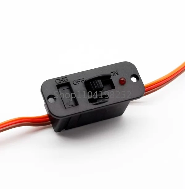 RCEXL Asir TOC heavy duty switch, connected to the high current power switch to receive the FUTABA plug