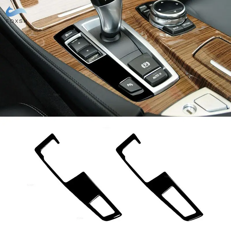 Klavier Schwarz Auto-Styling Mittelkonsole Gangschaltung Panel Seitentaste Trim Abdeckung Für BMW 5er F10 F07 X3 X4 F25 F26 2010-2017