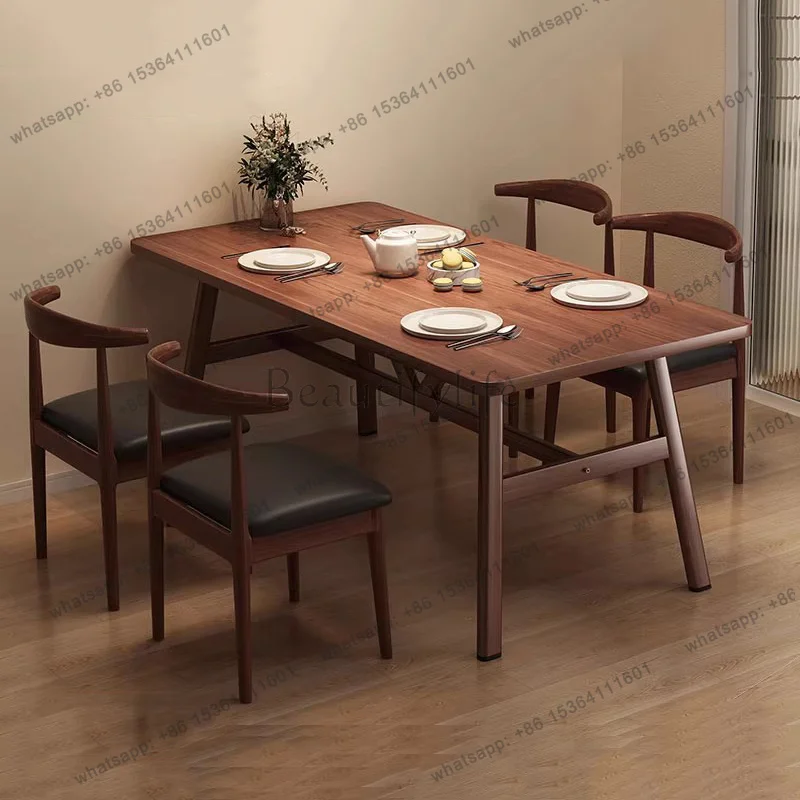 PG Wood Chairs Dining Table Kitchen Dressing Nordic Study Designer Dining Table Conference Restaurant Bistro Mesa Home Furniture