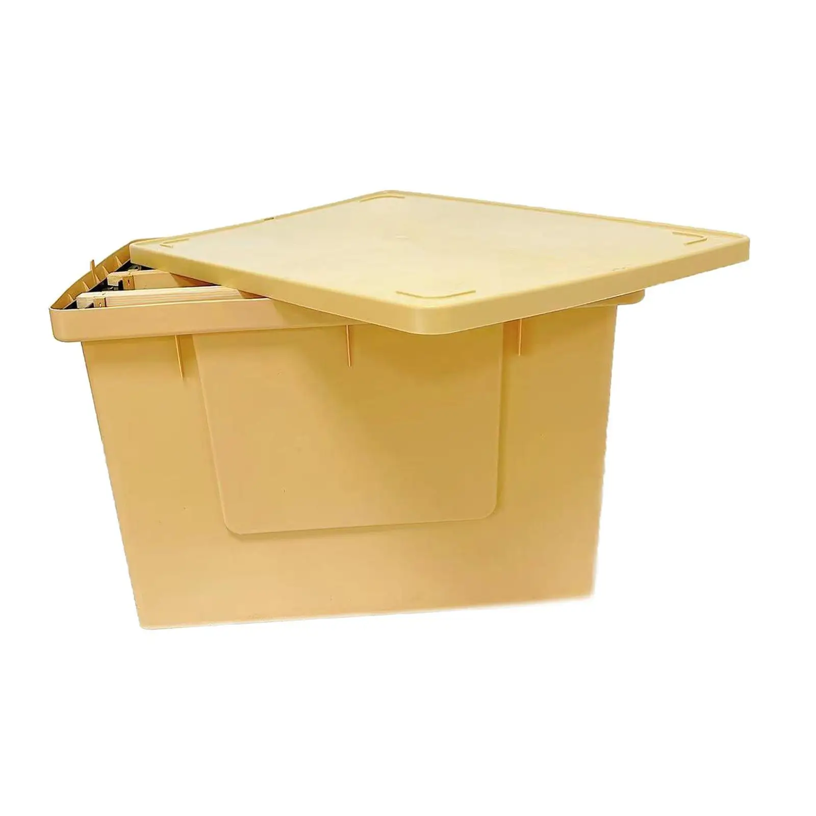 Hive Frame Organizing Box with Lid Easy Use with Black Bars Multifunctional Cleaning Beekeeping Tool Hive Maintenance Equipment