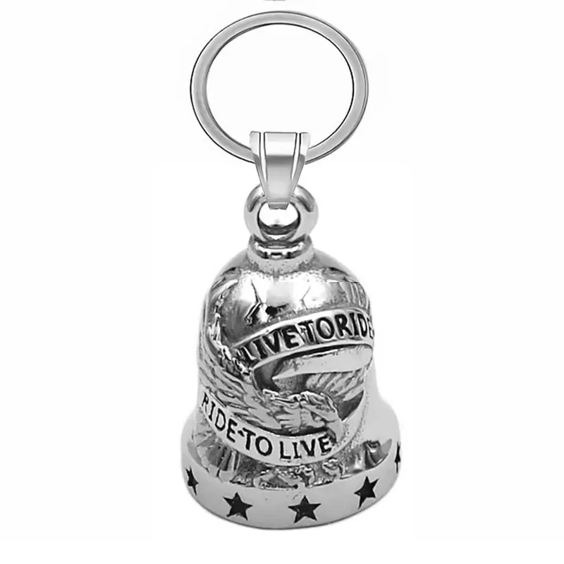 لاو يانغ رسالة جرس قلادة مفتاح سلسلة الرجال دراجة نارية الملحقات ركوب طرد الأرواح الشريرة #4