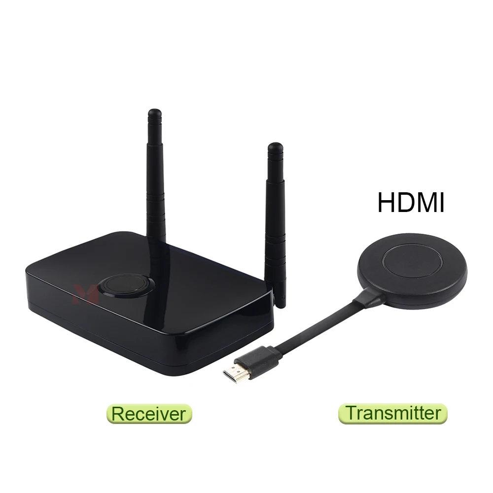 100m Wireless HDMI Type C USB Screen 5G Wireless Screen Mirroring Device Casting Receiver for Laptop Phone Tablet