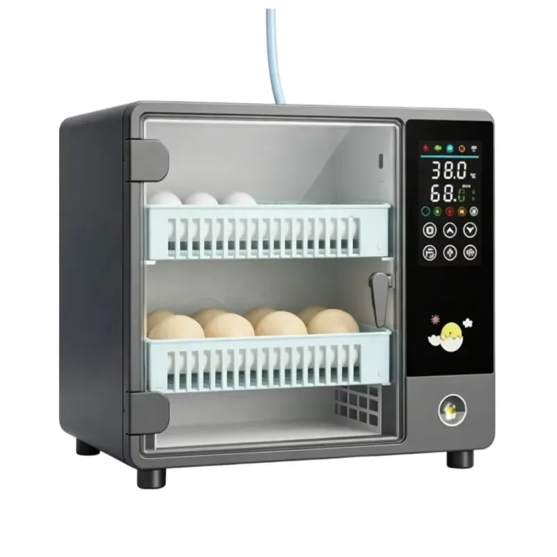 Mini Automatic Egg Incubator 24-50 Capacity Dual Power Supply High Hatch Rate for Chicken Bird Ostrich Poultry Farming