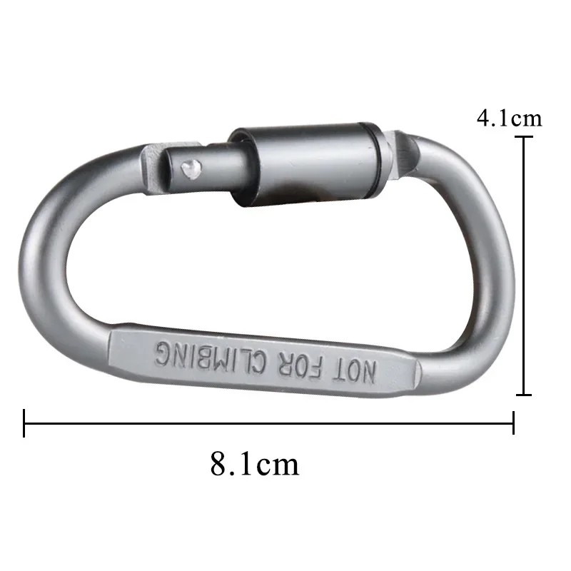 Tactical D Keychain Carabiner Clip Set Aluminium Alloy Tourist Hooks Fishing Carbin Buckle Caribiner Key Holder Keychain Camping