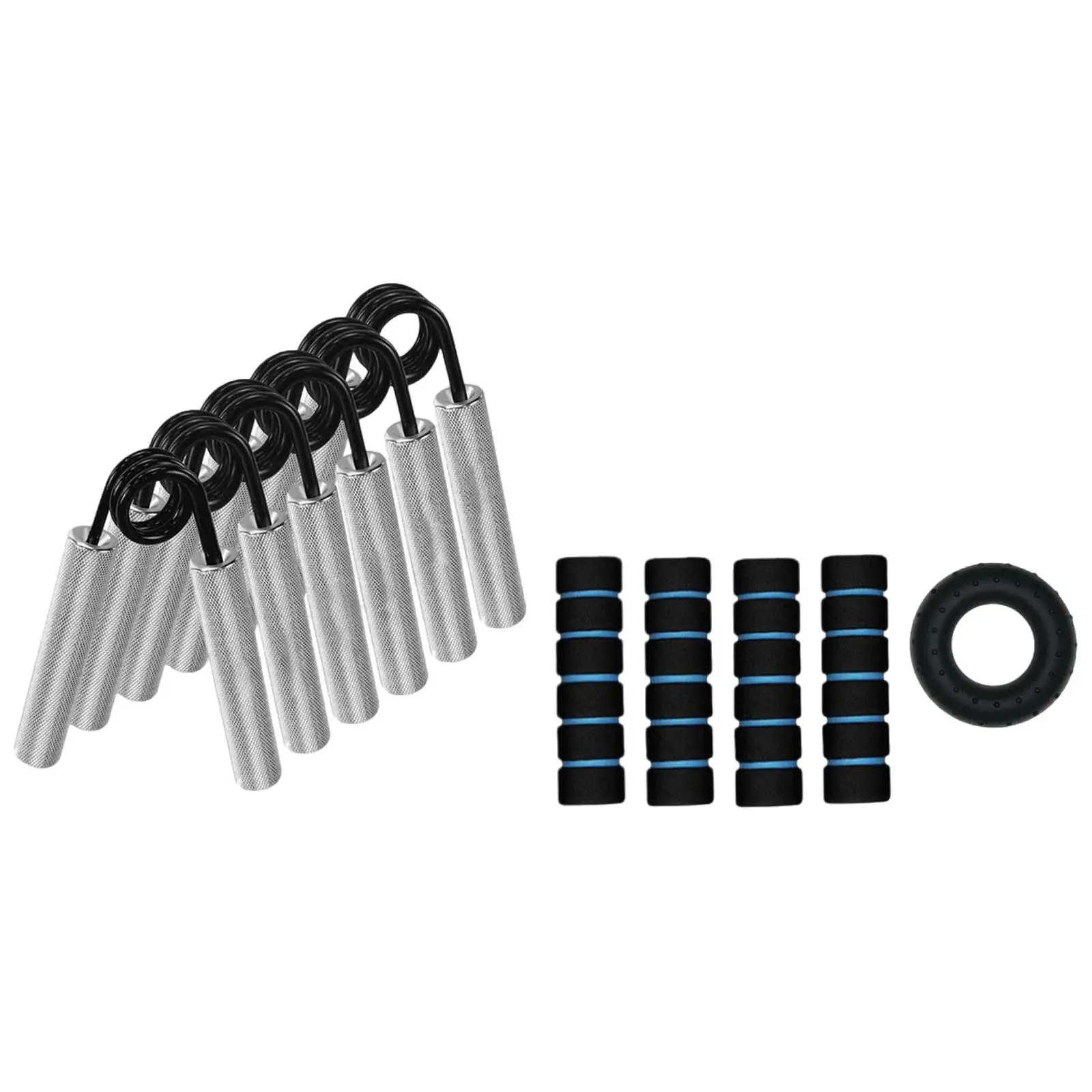 

6pcs Hand Grip Strengthener Set for Forearm Exercisers, Non-Slip Finger Grip