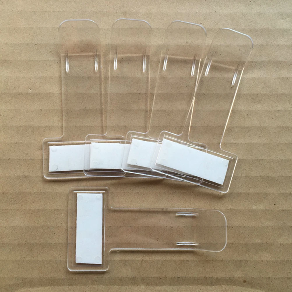 

20 Pcs Plastic Bill Clip Parking Pass Holder Cars Ticket Folder Permit Sticker Dashboard