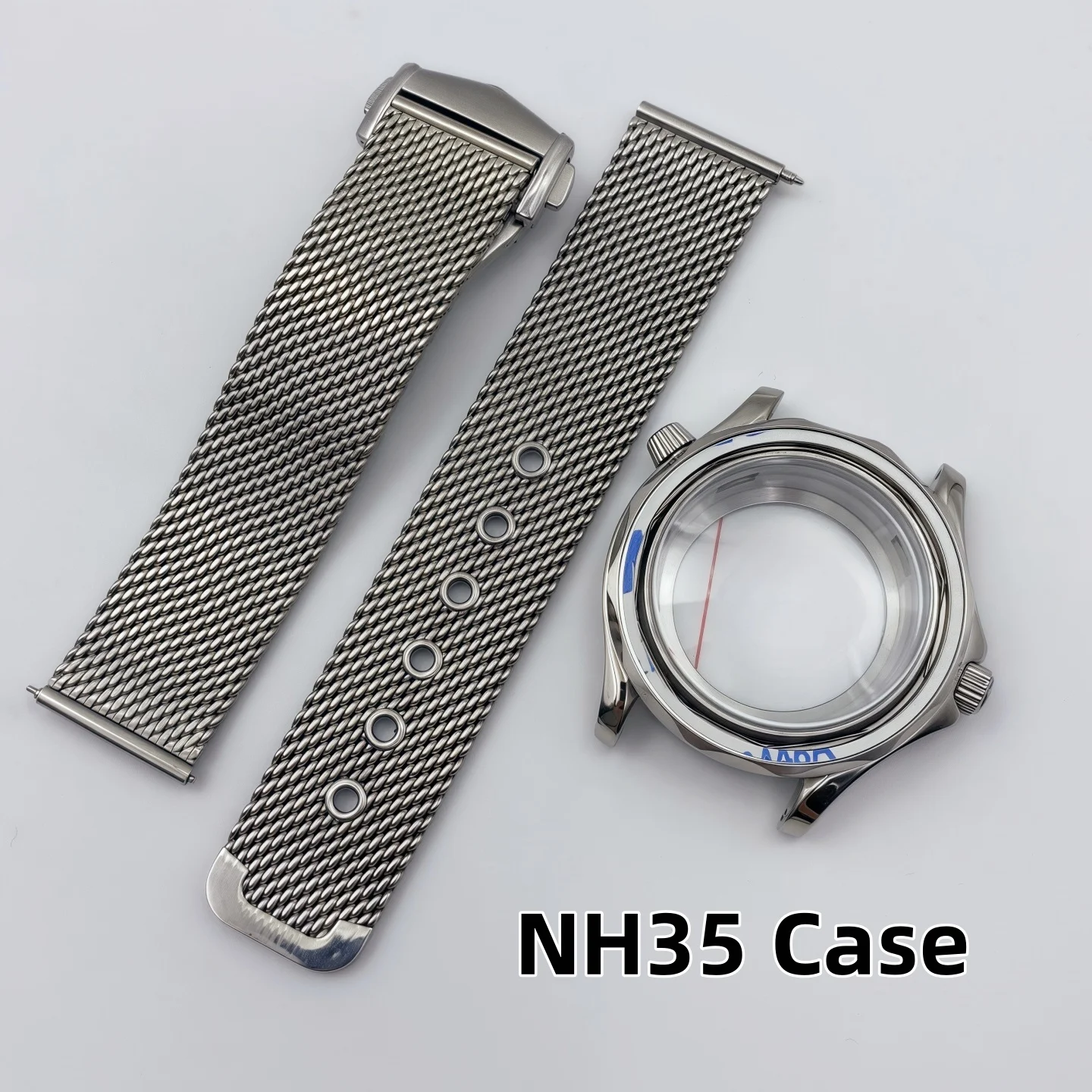 41mm Watch Case for Omega Seamaster 300 Series Stainless Steel Shell Dedicated NH35 NH36 Movement Stainless Steel Watch Case