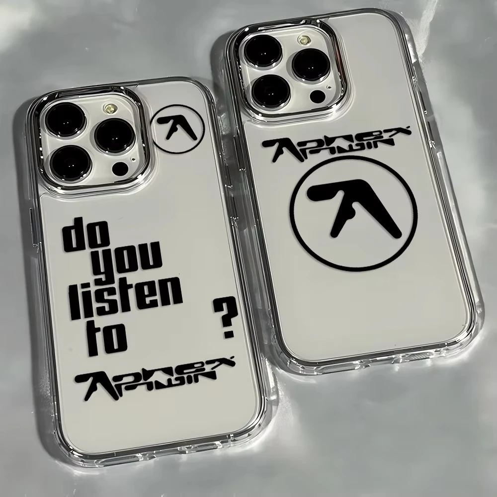Aphex Twin Phone Case Para iPhone 17 16e 16 15 14 13 12 11 mini Pro Max X XR XSMAX 8 7 Air Plus Capa Macia Transparente