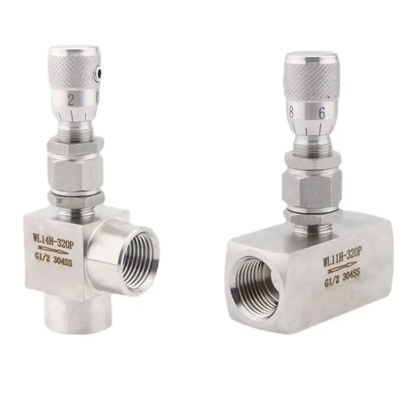 

1/8 "1/4" 3/8 "1/2" BSP NPT Женский прямой прямоугольный из нержавеющей стали 304 316, микрорегулирующий дозирующий игольчатый клапан