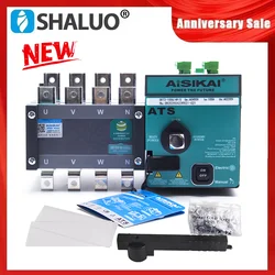AISIKAI 4P 300A ATS Diesel Generator Dual Power Automatic Transfer Switch 300 amp 220V Match With Control Module Panel