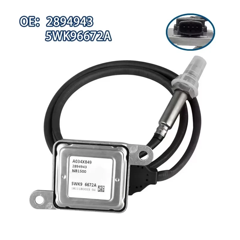 High Quality 2894943 5WK96672A Nitrogen Oxide NOX Sensor Fit For Cummins ISB 6.7L ISX 11.9L 14.9L