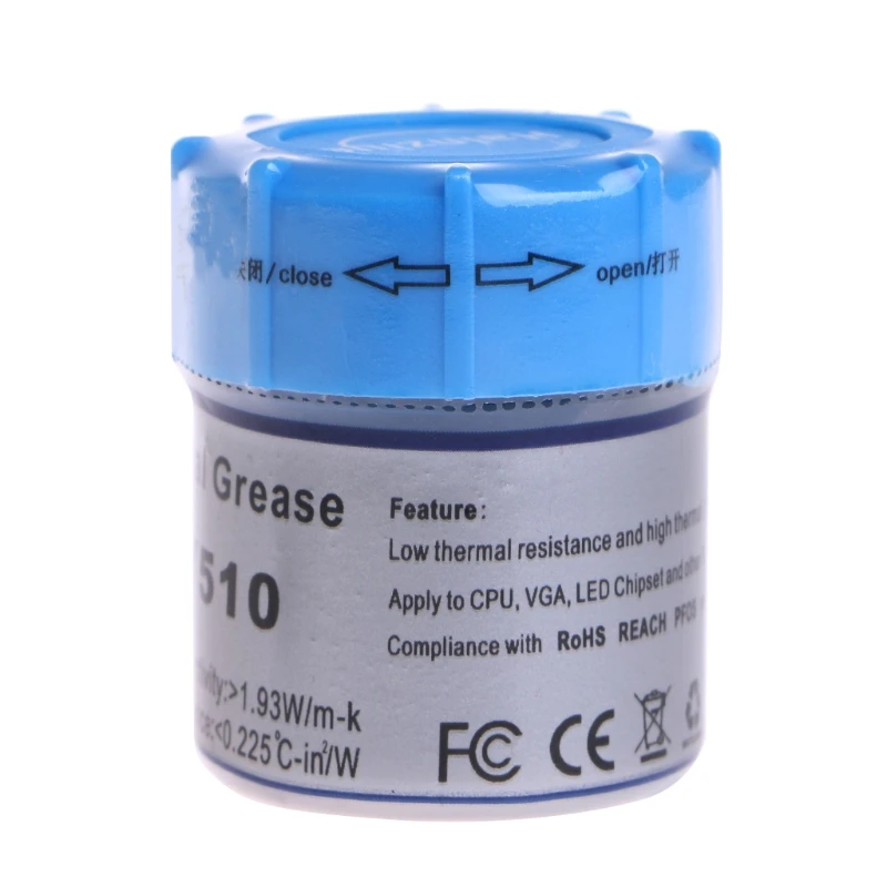 

F3MA 10G HY510 Thermal Grease Compound Silicone CPU Heat Sink Cooling Paste Gray 1.93 for W/m-k