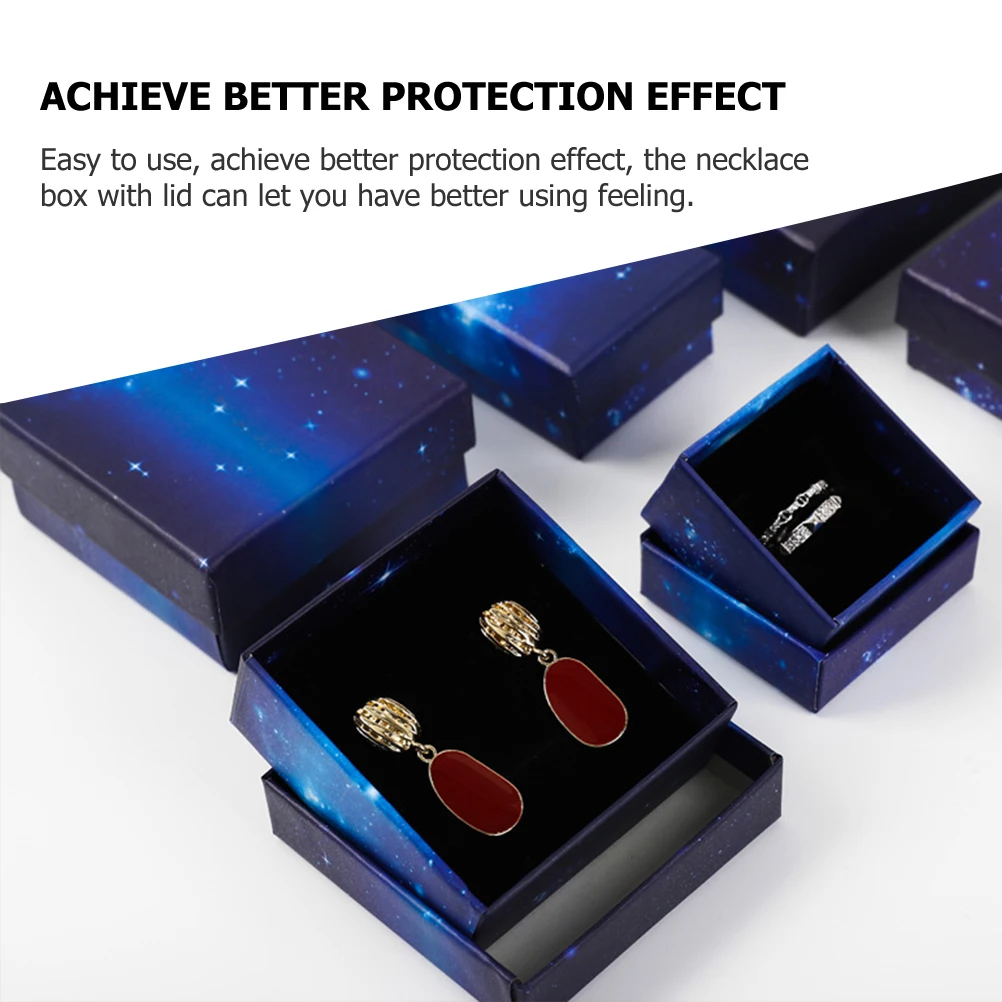 

6 Pcs Gift Boxes Bulk Jewelry for Bracelets Trinkets Selling Small Cardboard Craft Square
