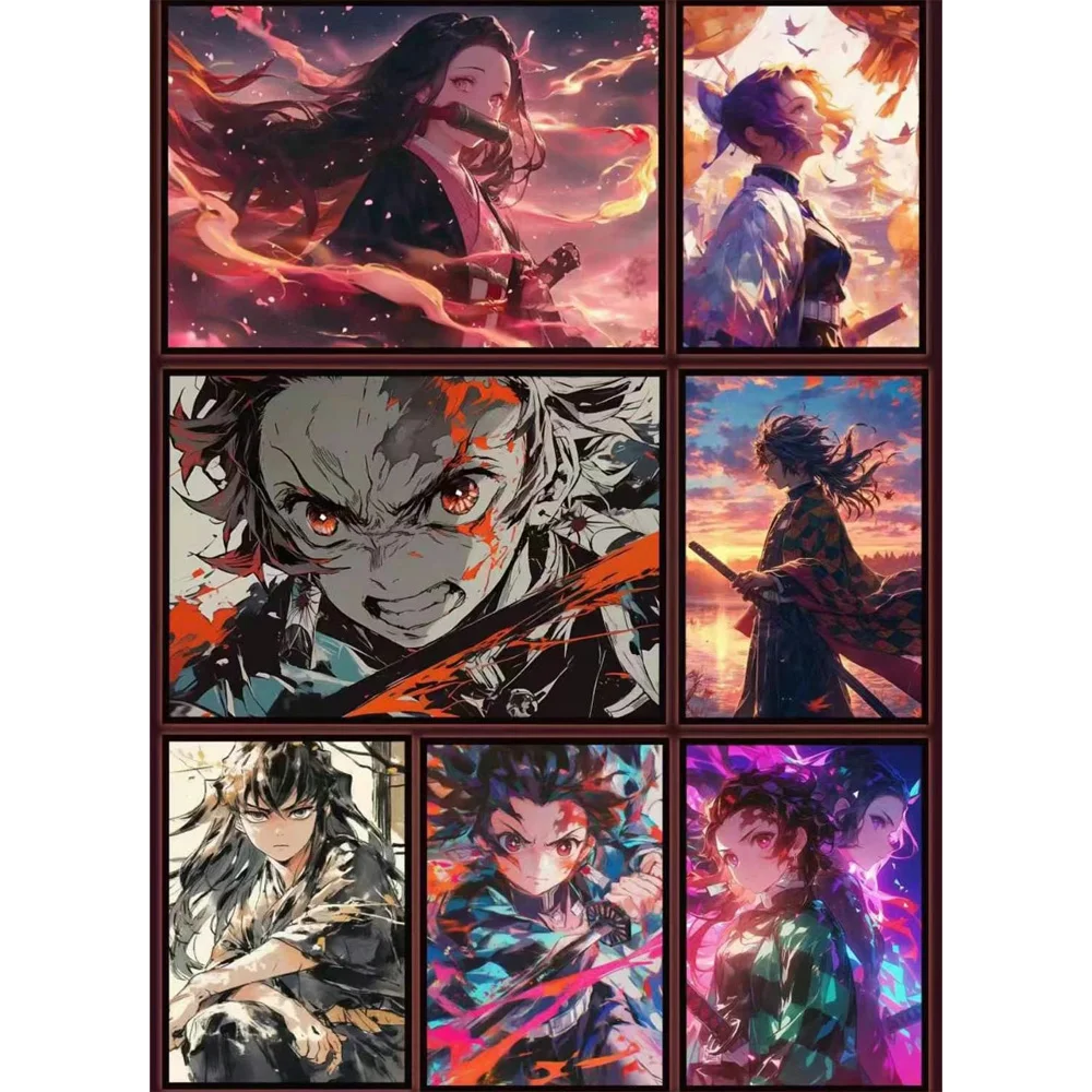 Carte de collection en cristal Demon Slayer, ShISA, Bu, Nezuko, Mitsuri, TCG, cadeau de passe-temps, étui le plus récent, vente en gros, 2024