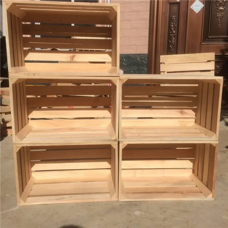 

Ретро-деревянный ящик для хранения, коробка для фруктов, деревянный ящик-органайзер, переносной контейнер для дома и офиса