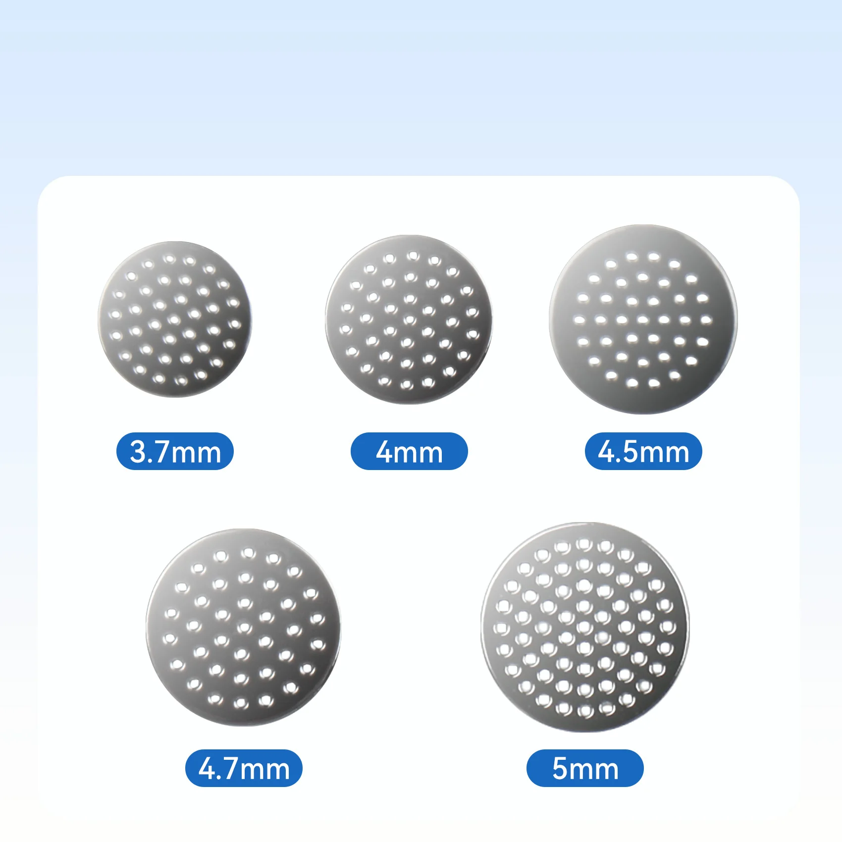 CCZ Silicone Earphone Mesh Filters With Tweezers & Storage Case Multiple Sizes (3.7-5mm) for Earphone Easy Adhesive Installation