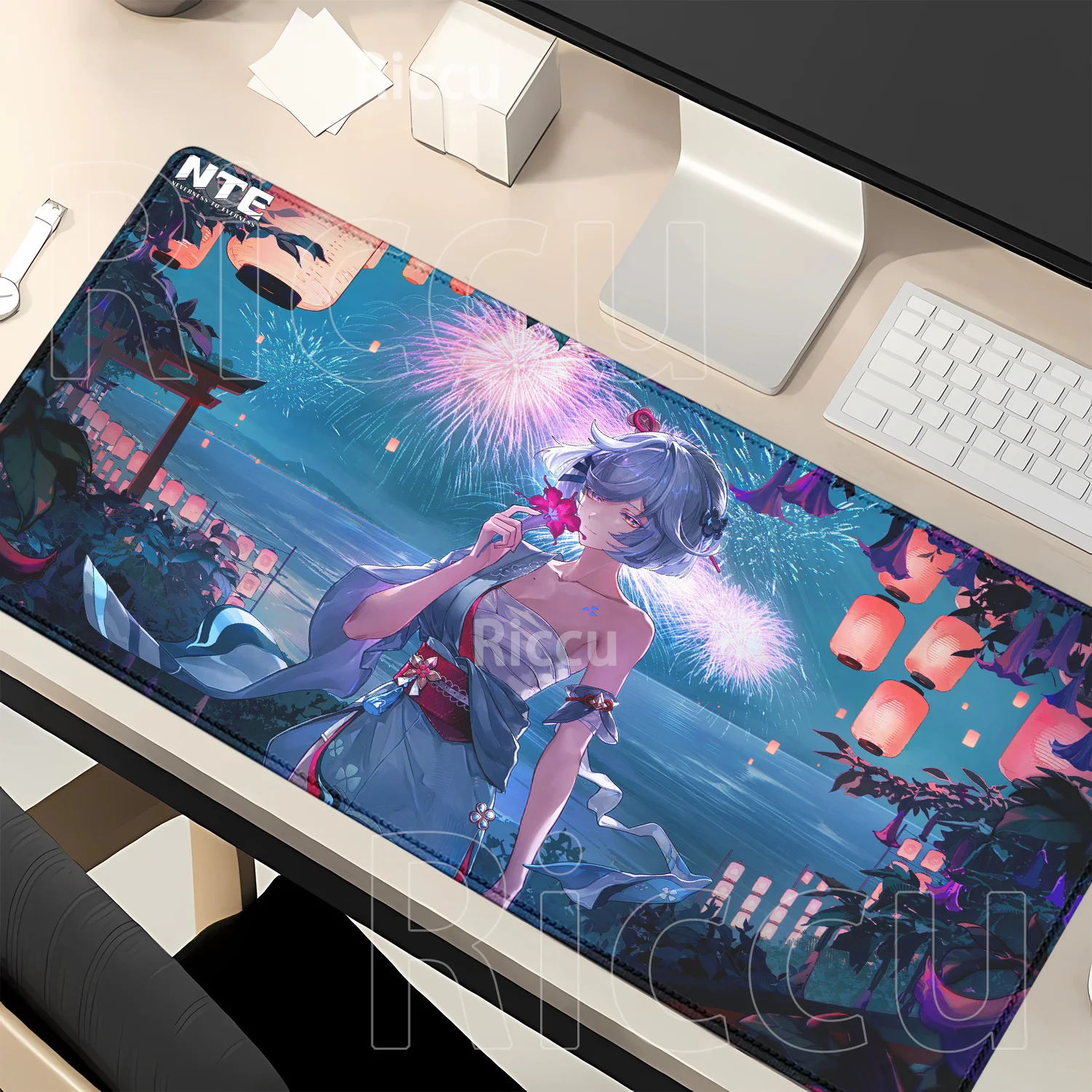 Mouse Pad Zankou PC Gaming NTE Neverness To Everness Offices Non-slip Base Mousepad Overlock XXL Anime Girl HD Printing Desk Mat