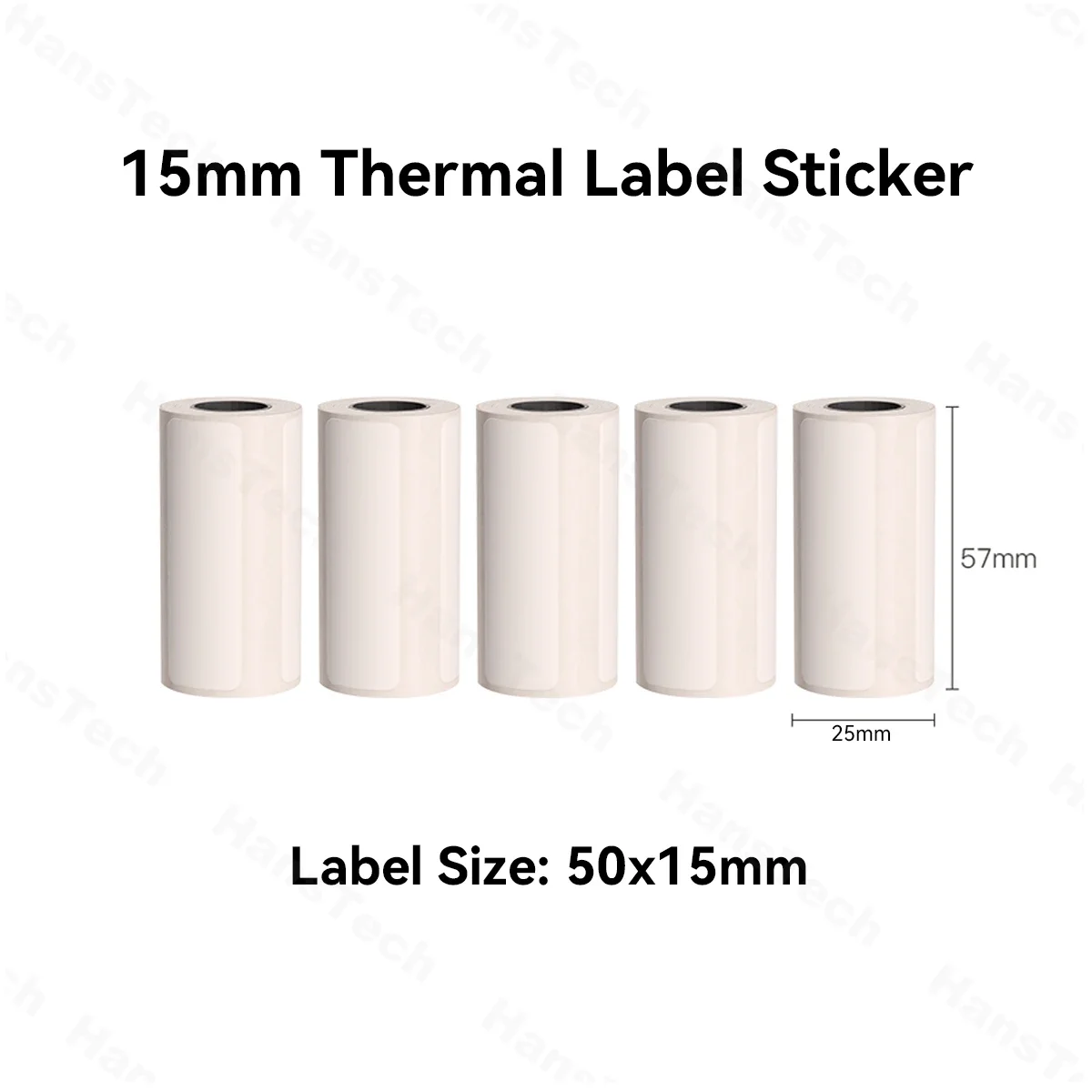 15mm 30mm Color Sticker Label White Thermal Label 57mm BPA Free for Peripage A6 Cute Cat C9 Paperang P1 Phomemo T02 Junk Jingle