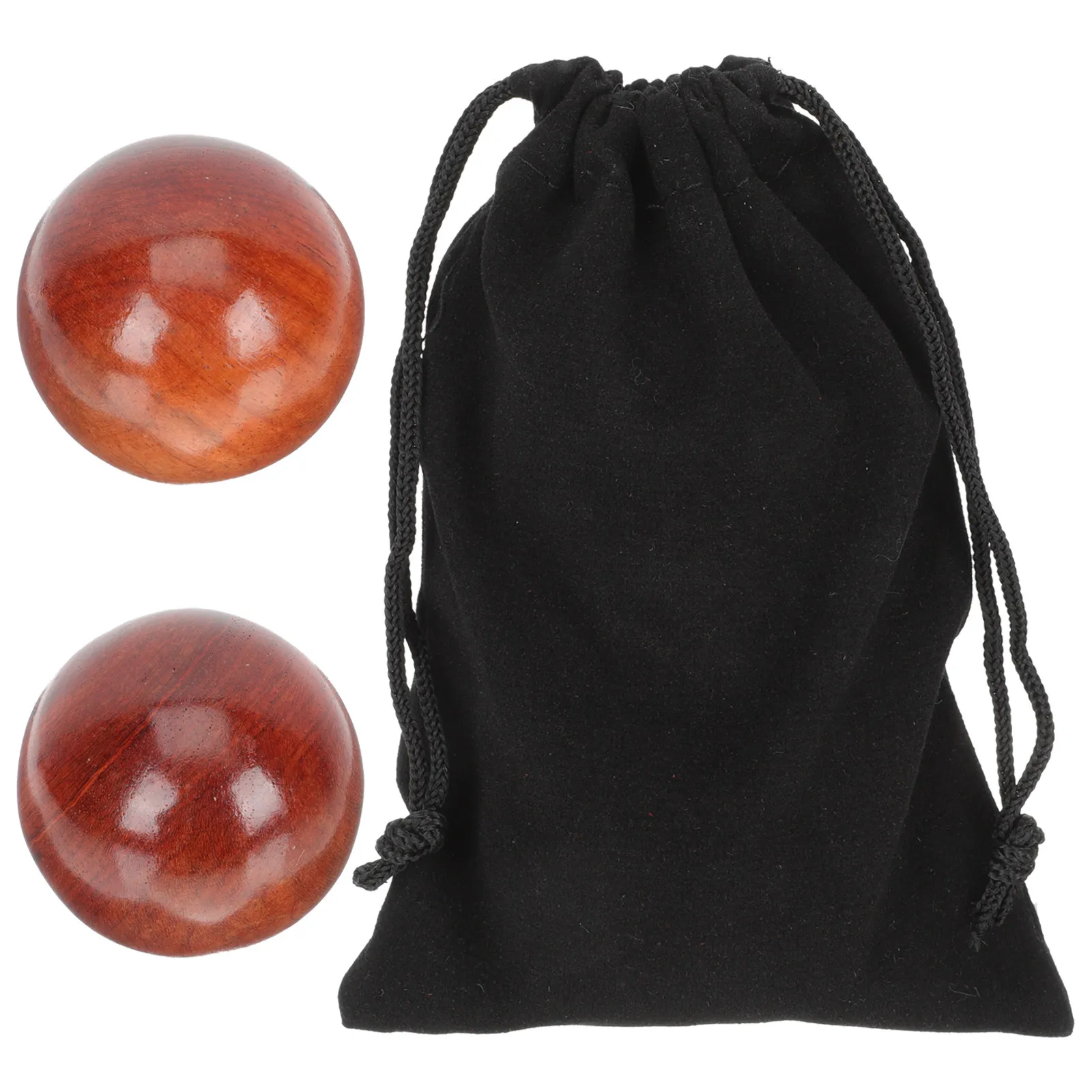 2Pcs Handheld Wood Massage Balls for Hand Pain Relief Grip Strength Training Palm Therapy Rolling Massage Ball Fitness Health