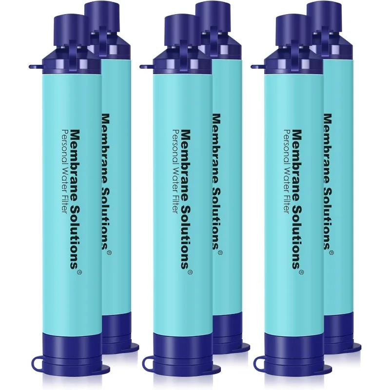 Membrane Solutions Straw Water Filter, Survival Filtration Portable Gear, Emergency Preparedness, Supply for Drinking Hiking