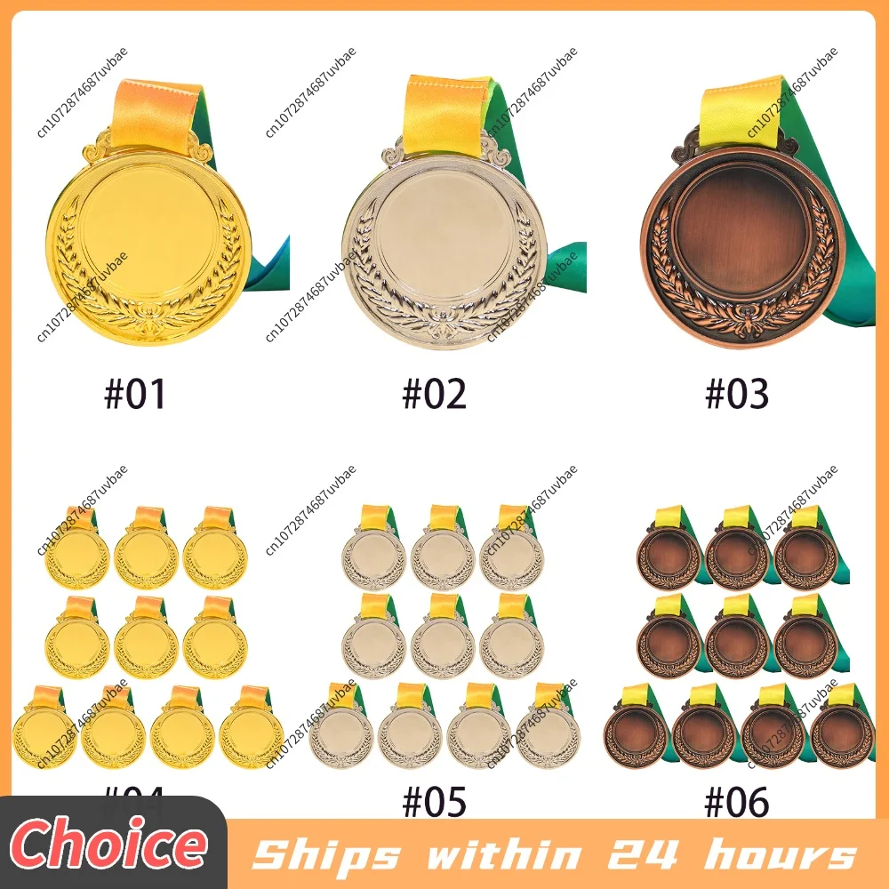 2.54 Inches Winner Award Medal with Neck Ribbon Competition Award Medal Sports Meet Awards for Kids Sports Meeting