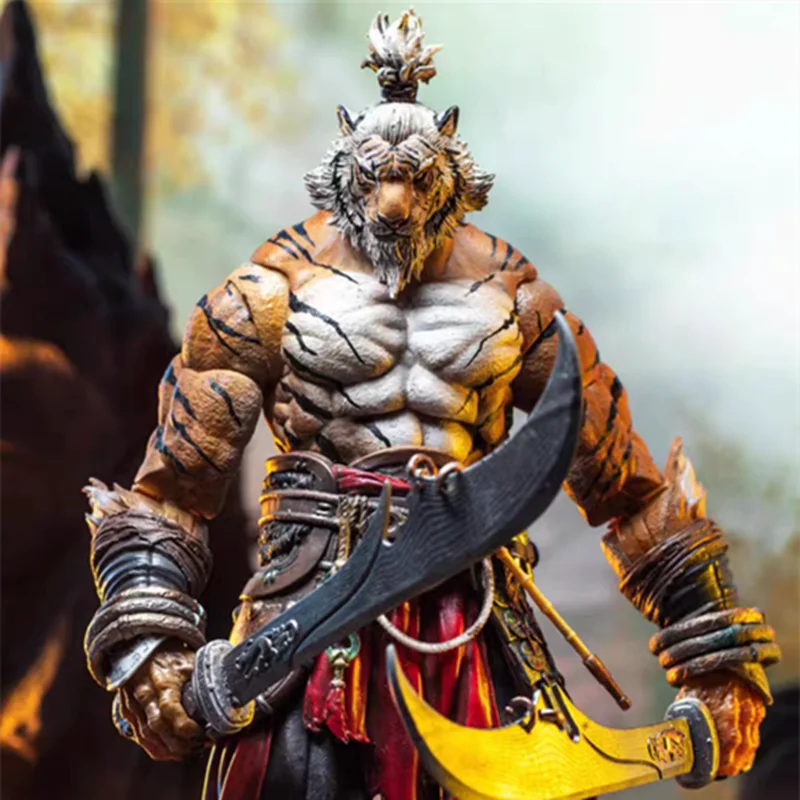 Jiang Meng Furayplanet Series 22cm Tiger Figure Original Genuine Action Anime 1/12 Wave 3 Mu-fp003 Hermit Pvc Decor Model Toys