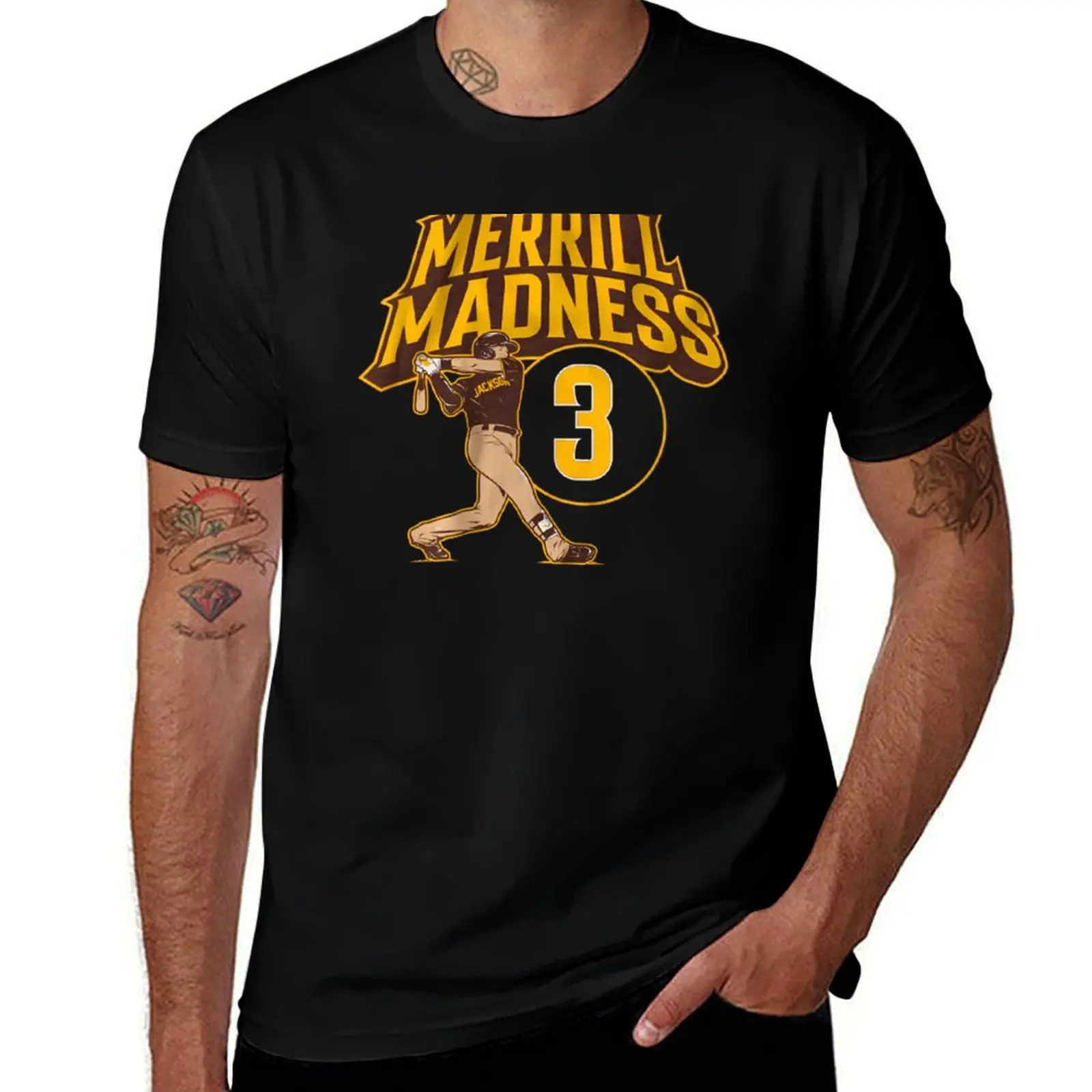 

shirt Merrill shirts T-Shirt man t cotton Merrill 100% tshirt t Madness men brand Jackson graphic 100% luxury cotton tees for