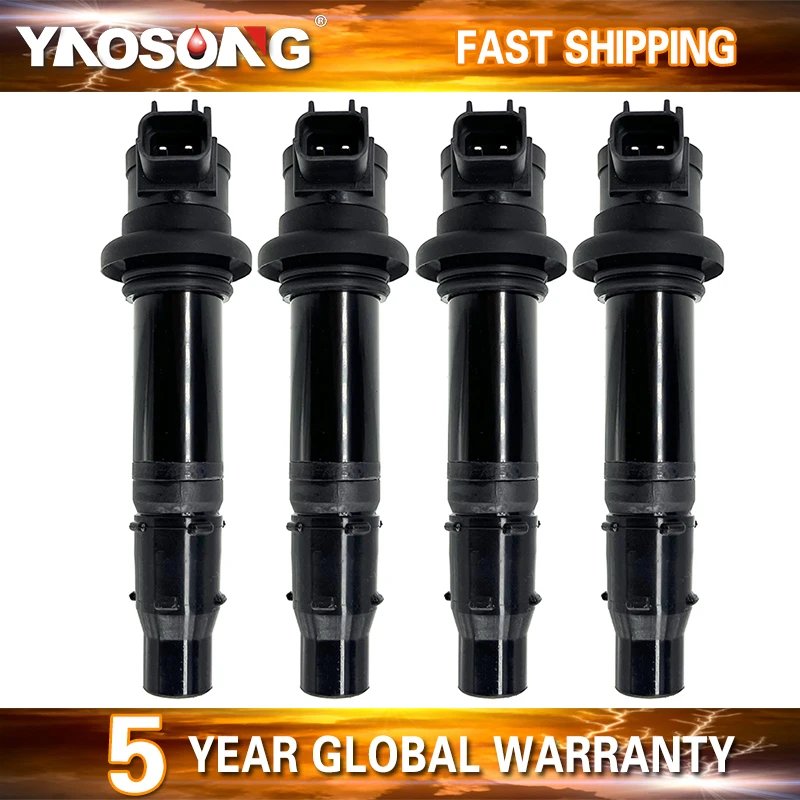 4PCS F6t558 Motorcycle Ignition Coil for YAMAHA Yzf R1 R6