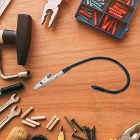 Multifunctional Welding Clamp Flexible Arm Magnifying Glass Lamp for Circuit Board Repair Adjustable Metal Soft Hose Holder