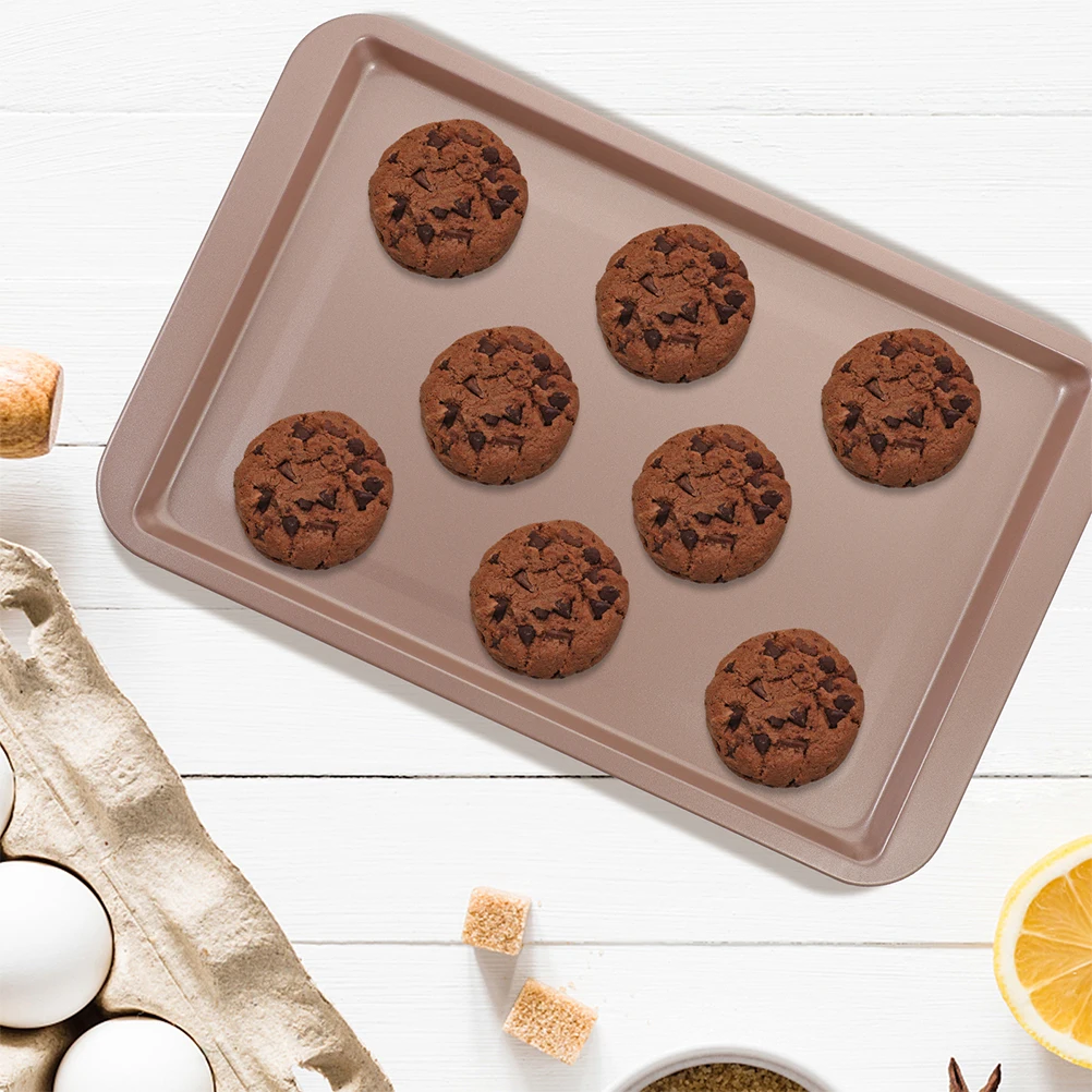 

Nonstick Baking Sheet Pan Carbon Steel Roasting Tray Dish For Oven Kitchen Reusable Flat Cookie Sheet Grilled Pan Rectangular