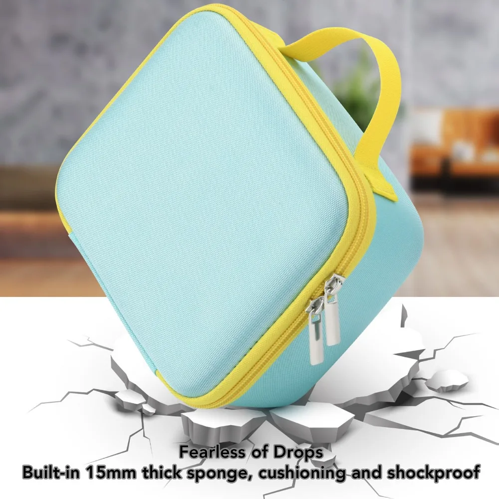 Shockproof & Waterproof Travel Hard Case Green Game Console Protective Storage Bag for Nex Playground Game System