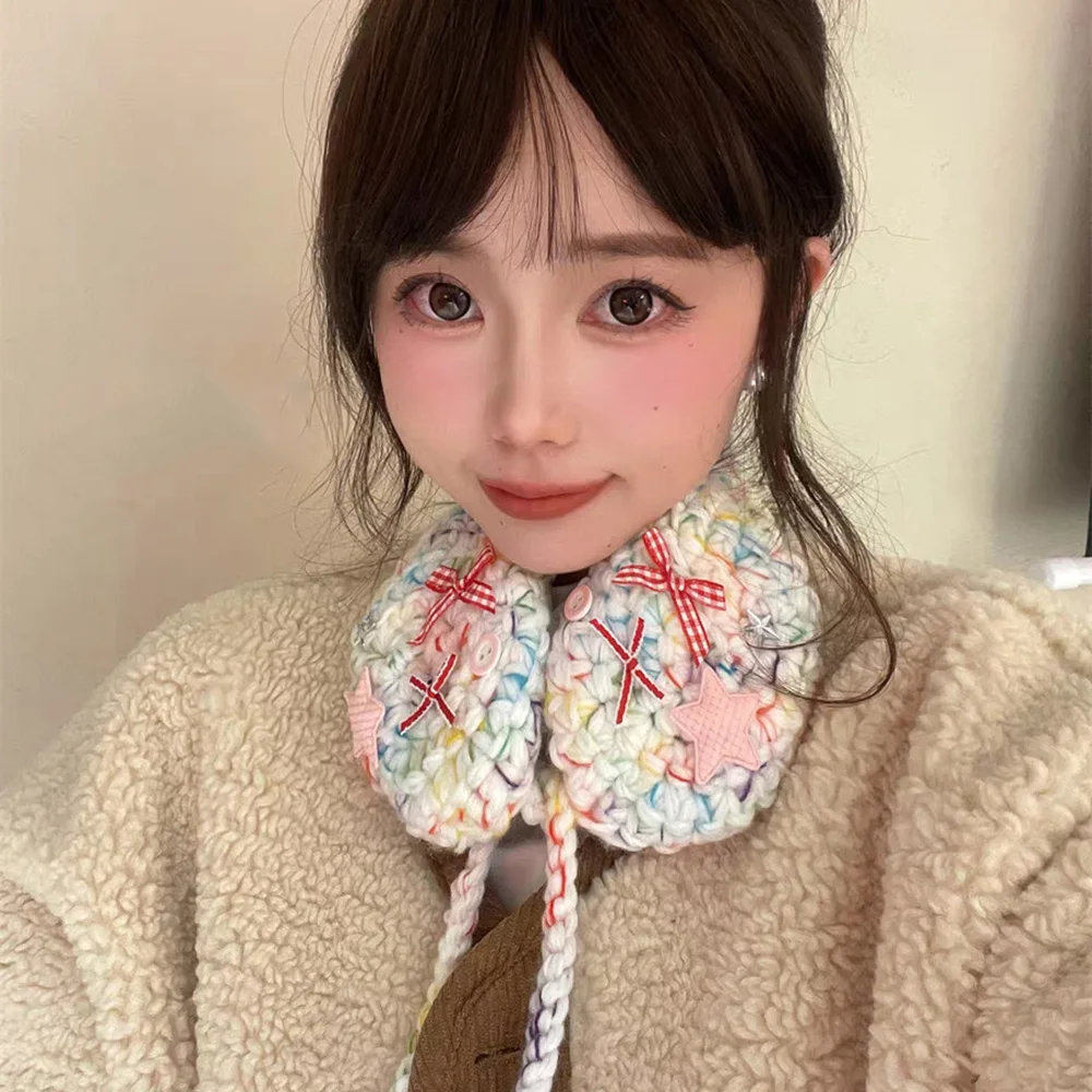 Chic Korean Style Y2k Plush Earmuffs Thicken Soft Warm JK Knitted Earflap Solid Color Outdoor Winter Ear Cover Women