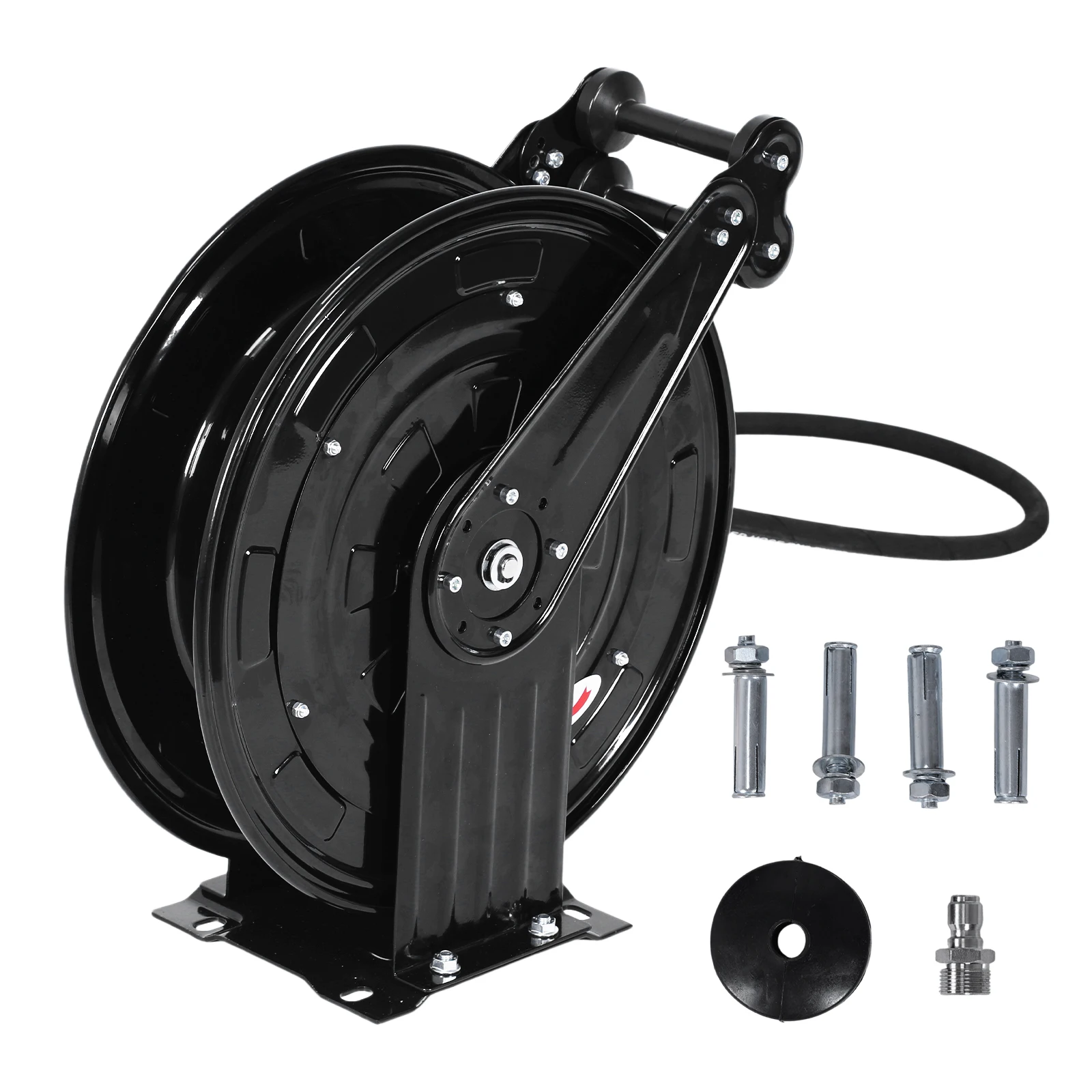 غسالة الضغط خرطوم بكرة قابل للسحب غسالة الضغط بكرة السيارات الترجيع الثقيلة خرطوم بكرة للمياه/الهواء/الزيت 4000 رطل لكل بوصة مربعة