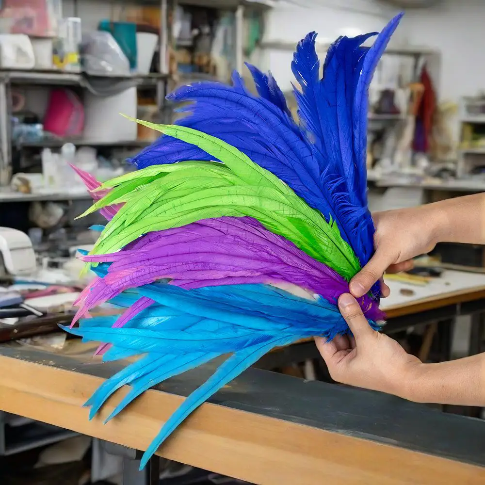 

30-35CM Natural Rooster Tail Feather 500pcs Chick Plume for Wedding Party Decoration Crafts Costume Headdress Jewelry Accessory