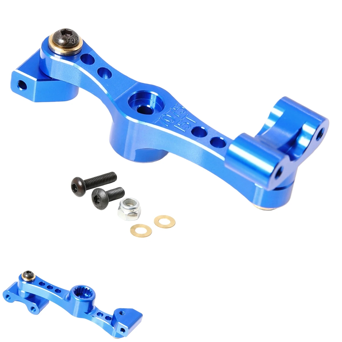 

GTBRacing Алюминий с ЧПУ 7075, металлический рычаг дроссельной заслонки 15T/17T для 1/5 радиоуправляемого автомобиля Losi 5ive t, обновленная часть