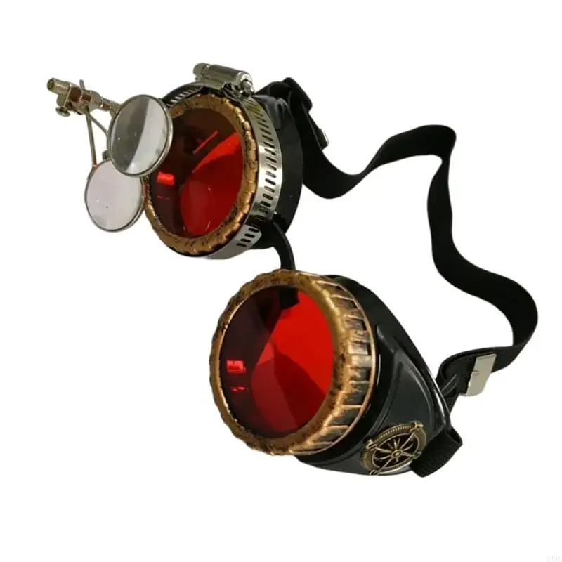 49MF Steampunk Goggles 할로윈 코스프레 의상 사이버 빅토리아 용접 안경