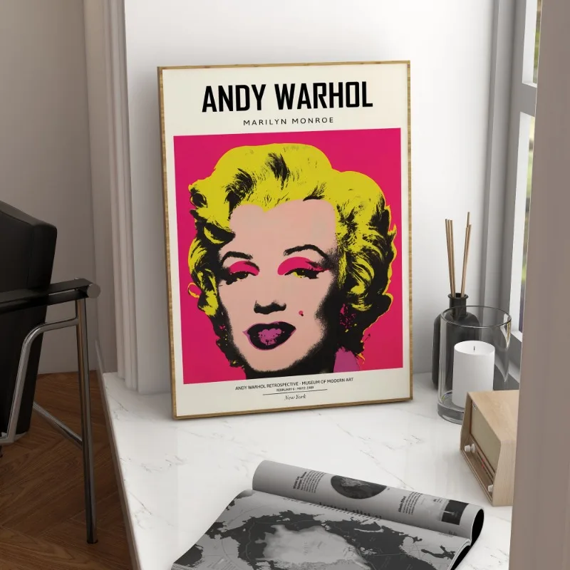 Andy Warhol Artwork Poster Banana Colorful Canvas Painting Pop Art Canvas Painting Print Nordic Wall Picture Living Room Decor