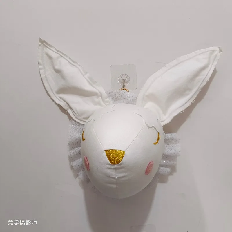 Animali in feltro fatti a mano Testa di animali di peluche 3D Teste di elefante Testa di cigno Decorazione da appendere a parete per la decorazione della camera da letto dei bambini della scuola materna