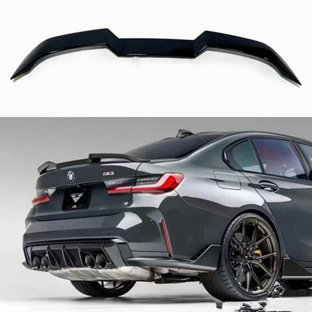 

FOR BMW M3 M4 M5 G20 G28 G22 G80 G30 F90 2021-2022 High Quality ABS Glossy black Car Rear Wing Trunk Lip Spoiler