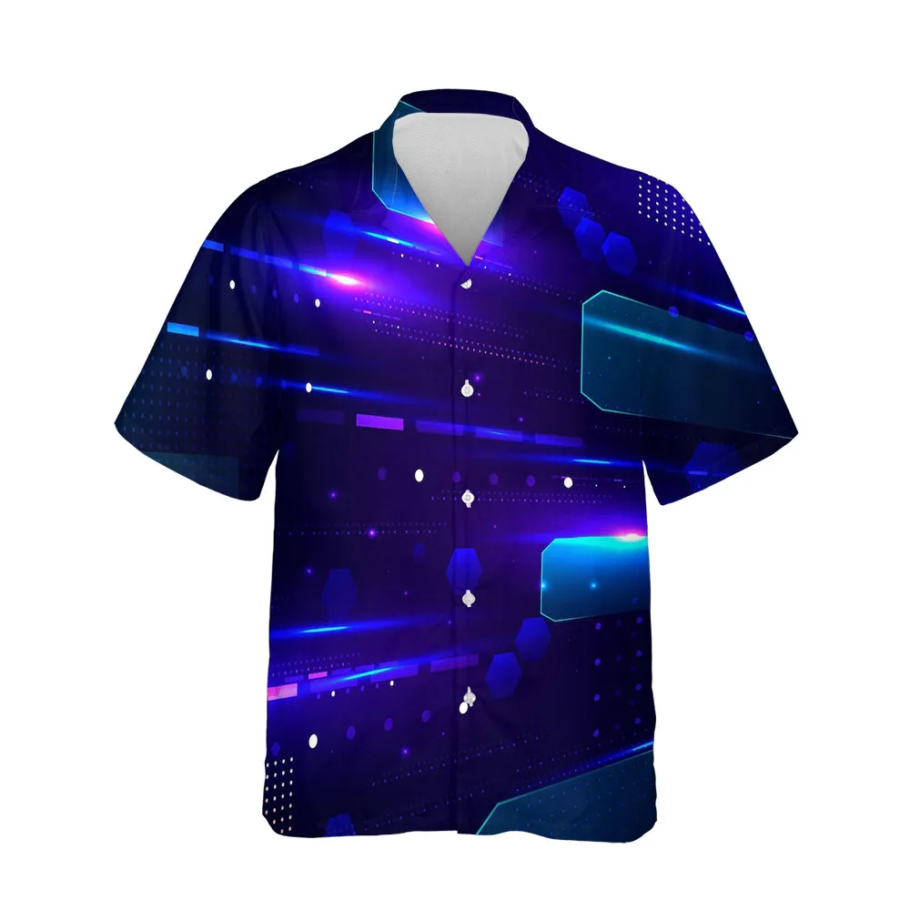 

Jumeast 3D Printing Cyberpunk Clothing Summer Men Shirt Comfortable Streetwear Fashion Shirts For Men Single-breasted Blouses